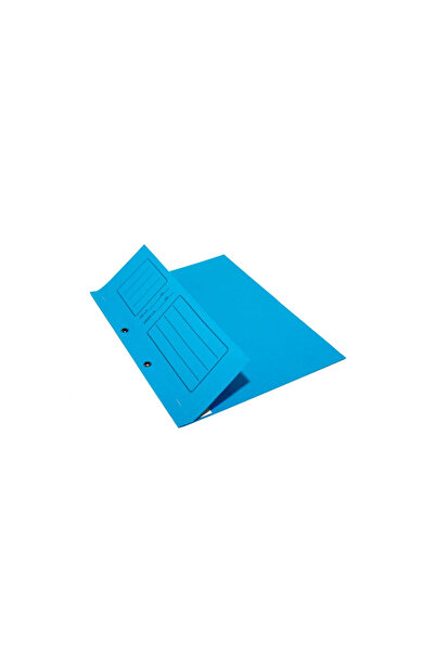 OEM 1/2 staple folder, blue supercolor cardboard, 25pcs/set