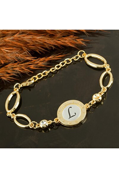 CT STONES Lettered New Season Metal Stone Bracelet