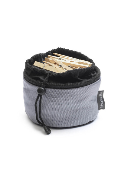 Brabantia Sac compact pentru cârlige de rufe 1005642, până la 150 de cârlige, rezistent la intemperii, gri