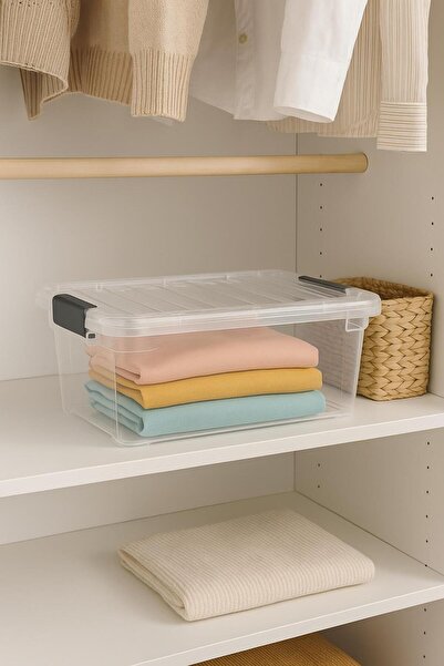 Depa 34 L Transparent Storage Box & Organizing Box & Toy Box