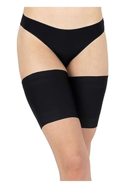 FONIX SoftTouch Pure Silk - Anti-Chafing Garter, Black, Size M