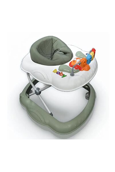 Boby Müzikli Oyuncaklı Kademeli Yürüteç Çocuk Yürüteci Yeşil