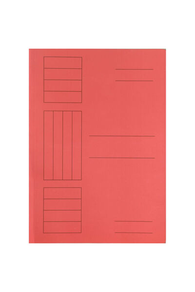 OEM Simple red colored cardboard folder 25 pcs/set
