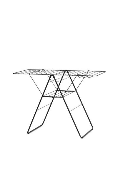 Brabantia Uscător de rufe Hangon 1004165, 20 m, 6 umerașe, reglabil, blocare pentru copii, negru/mat