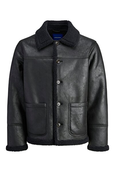 Jack & Jones 12282946 Fur Leather Jacket