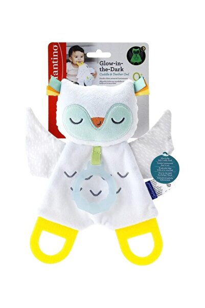 Infantino Glow-In-The-Dark Cuddle And Teether Owl For Baby 0m+