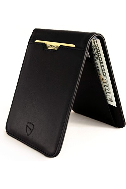 Vaultskin MANHATTAN Slim RFID Blocking Bifold Leather Wallet for Men - Minimalist Front Pocket Card