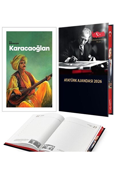 Halk Kitabevi كاراجا أوغلان - ريزا سورييا و 2026 أجندة أتاتورك المجلدة