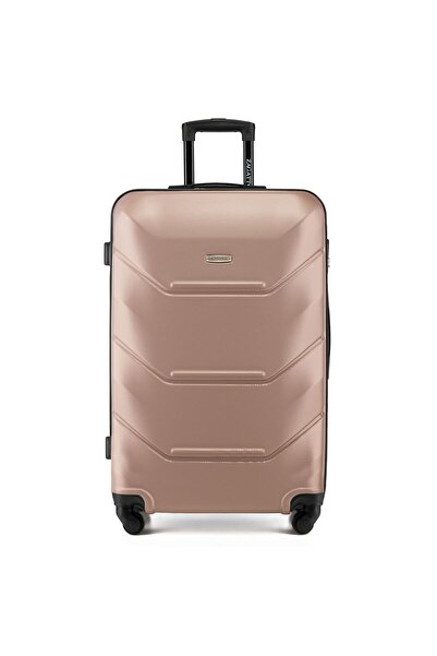 zagatto Troler mare, Roz, 75x48x29cm, Bagaj cala, 90L, Troller, Cifru, 4 roti 360, Valiza ABS, ZG504A