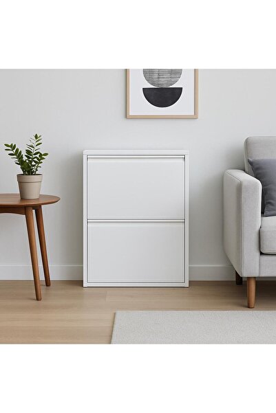 KARLI 2 Lİ BEYAZ METAL AYAKKABILIK