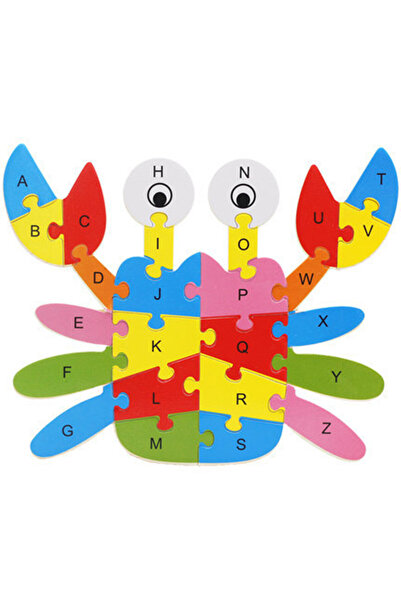 Choice1 لعبة أحجية الصور المقطوعة الخشبية على شكل حيوان على شكل سرطان البحر، ...