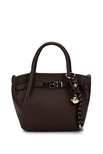 Tamer Tanca Kadın Suni Deri Kahverengi Omuz Çanta