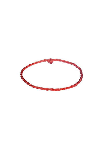 BKY Set of 20 bracelets for creation, textile, red