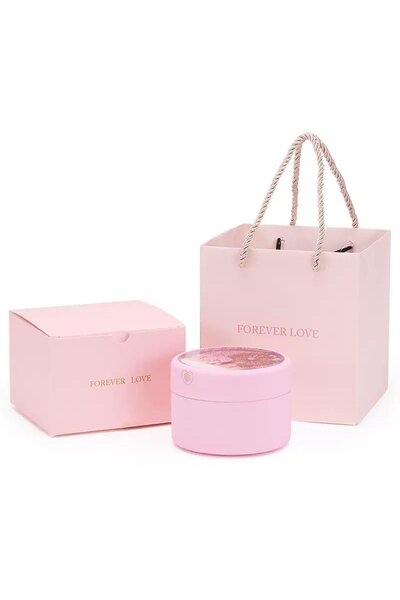 TAKIŞTIR Pink Color Touch Lighted Jewelry Organizer