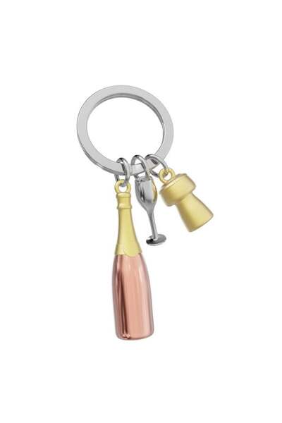Metalmorphose Şampanya Kadeh Anahtarlık Rose
