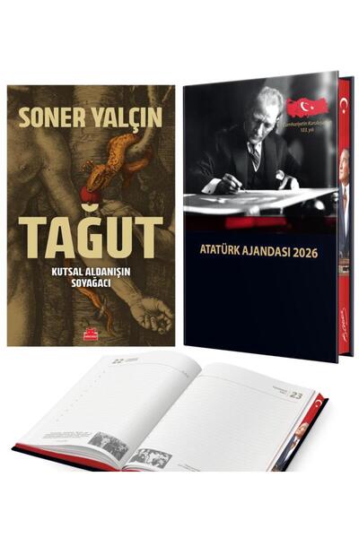 Halk Kitabevi Tağut - Soner Yalçın ve 2026 Atatürk Ciltli Ajanda