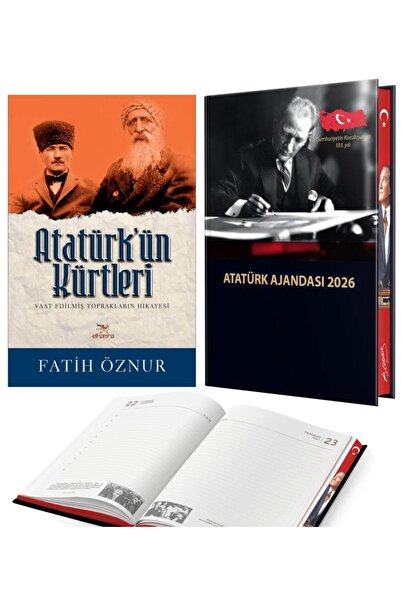 Halk Kitabevi الكيرك أتاتورك - فاتح أوزنور و 2026 أجندة أتاتورك المجلدة