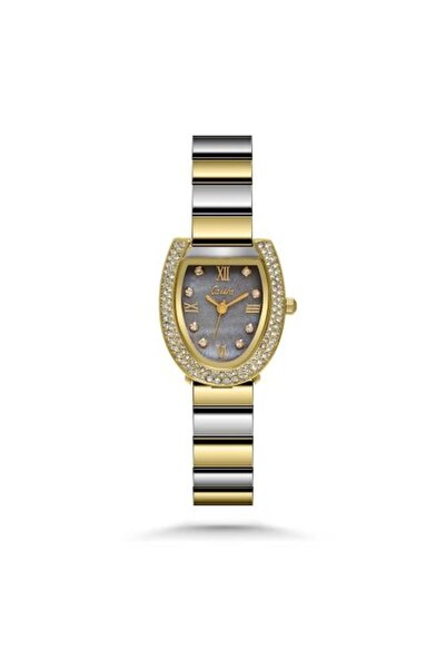 catera Women's watch with silver and gold steel and a gray dial