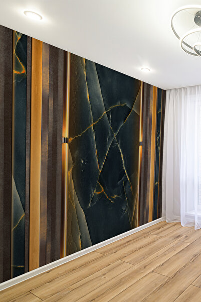 dreamwall Oniks Mermer Desenli Tek Parça Tekstil Duvar Kağıdı