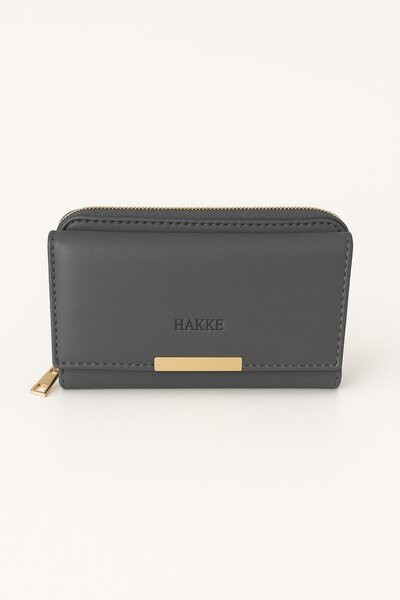 HAKKE محفظة مطبوعة بسحاب ومشبك