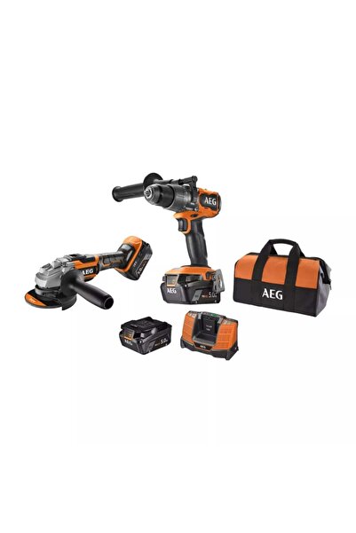 AEG JP18A2-502B Akülü Kombo 2'Li Set 18V (BSB18C3BL + BEWS18-125BLX)