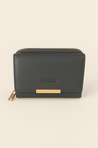 HAKKE محفظة صغيرة مطبوعة بسحاب