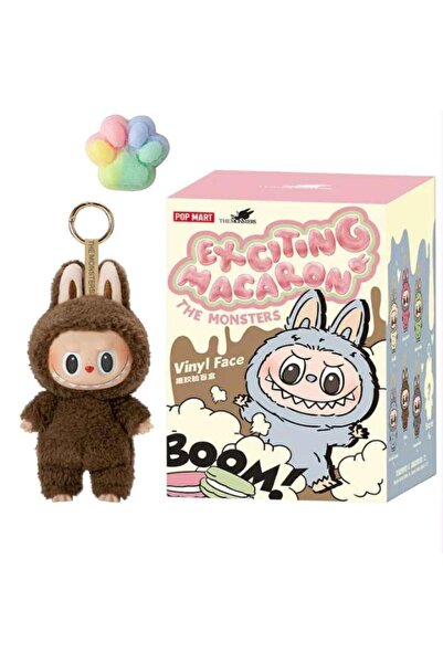 OEM Jucarie de plus La Bubu Macaron, Breloc dulce cu fata din vinil + Squishy...