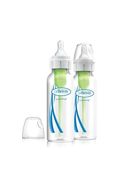 dr browns Set 2 biberone Dr. Brown's SB82006, anticolici, Options Plus, 0-3 luni, 250 ml, Albastru