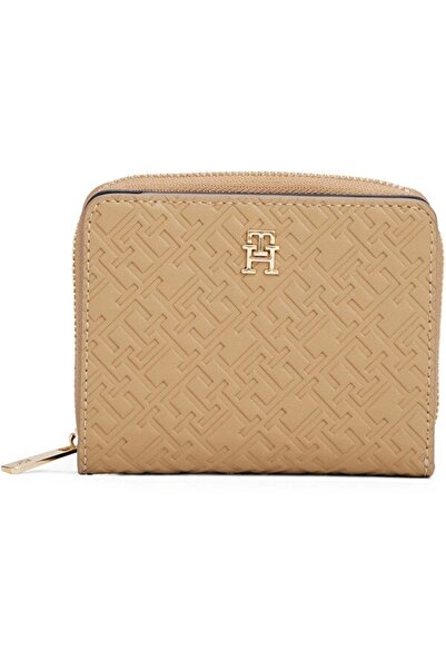 Tommy Hilfiger Th Icon Medium Zippered Monogram Cover Women's White Wallet Aw0Aw17743Rbc