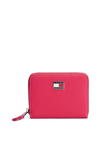 Tommy Hilfiger Tjw Cool Medium Size Zippered Women's Red Wallet Aw0Aw18031Xi5