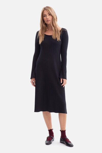 BEWEAR Striped knitted midi dress