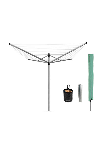 Brabantia Lift-O-Matic pentru exterior 1003466, 50 m, înălțime reglabilă, țea...