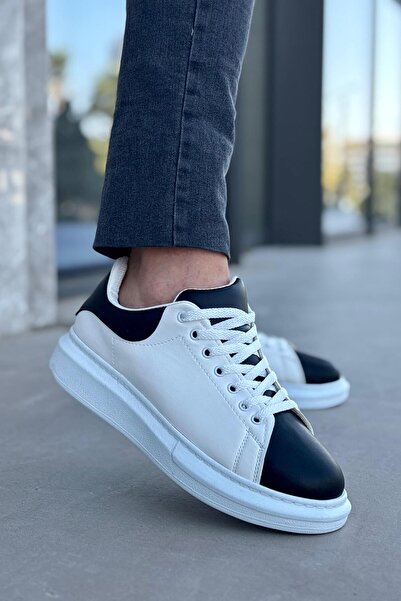 Luis Toronto Ανδρικά αθλητικά παπούτσια LT109 White Black Skin White Sole