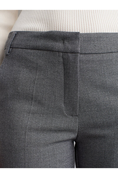 Dilvin 72187 Low Waist Trousers-Grey