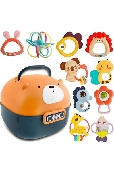 Ricokids Set jucarii senzoriale si zornaitoare , pentru bebelusi fete si baie...