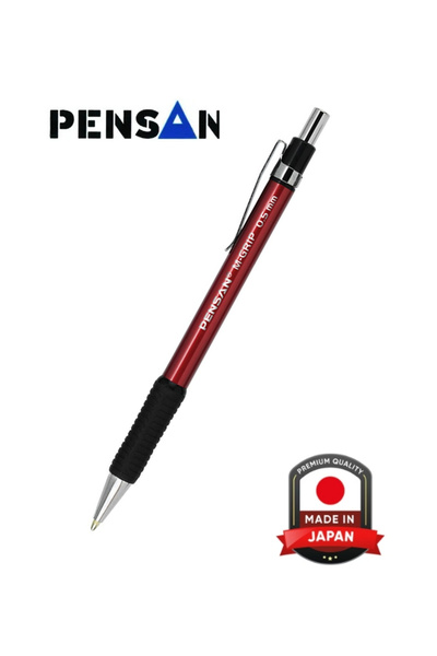 Pensan قلم متعدد الاستخدامات أحمر اللون بسمك 0.5 مم 4004