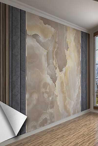 dreamwall Oniks Mermer Desenli Tek Parça Tekstil Duvar Kağıdı