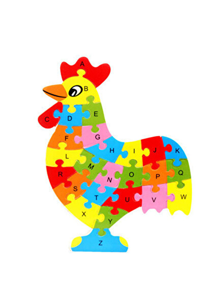 Choice5 Cock English Letter Building Block Wood Animal Jigsaw Puzzle Children...