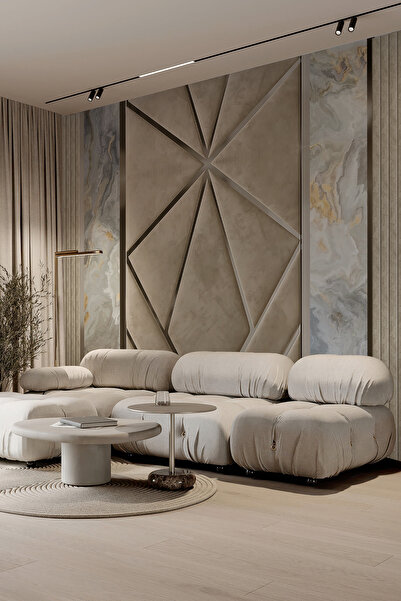 dreamwall Luxury Panel Görünümlü Mermer Dokulu Duvar Kağıdı