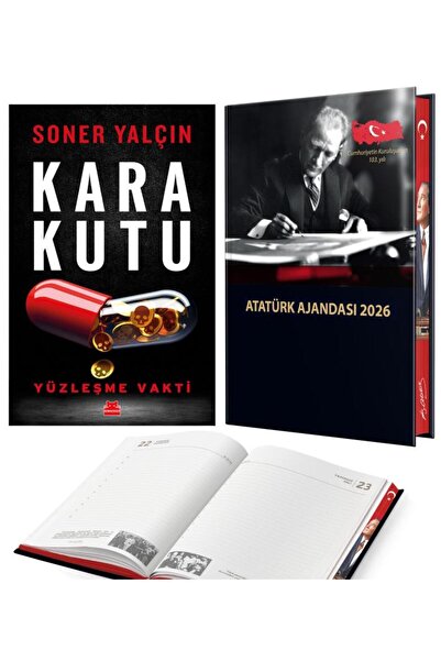 Halk Kitabevi الصندوق الأسود - سونر يالشين ومفكرة أتاتورك لعام 2026 بغلاف مقوى