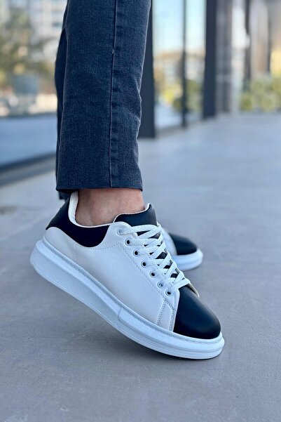 Luis Toronto Ανδρικά αθλητικά παπούτσια LT109 White Black Skin White Sole