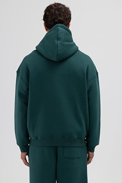 VAMOSCLO Βασικό φούτερ με φερμουάρ oversized με κουκούλα Nefti