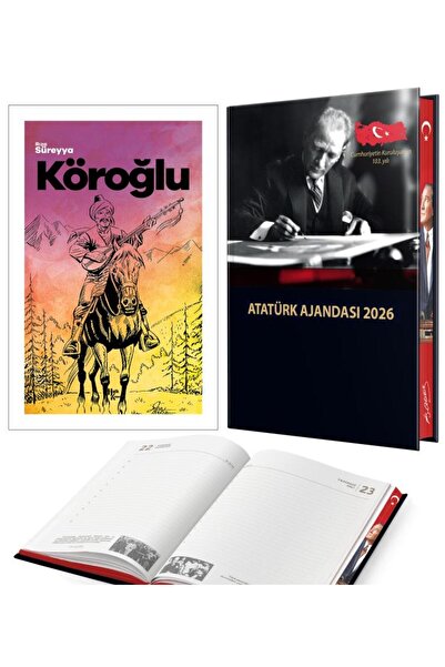 Halk Kitabevi Κορόγλου - Ρίζα Σουρέια και Ατατούρκ 2026 Αναλώσιμο ημερολόγιο ...