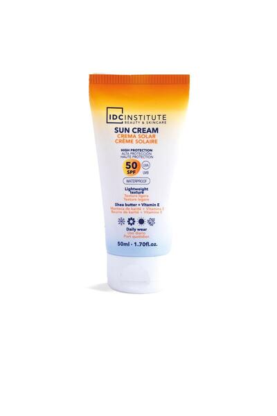 IDC Institute Crema solara de corp rezistenta la apa SUN CREAM SPF50 50 ml