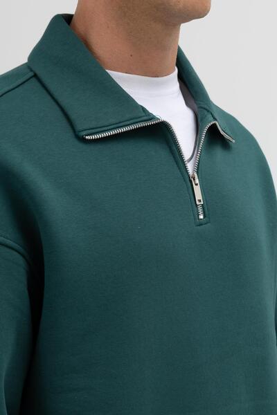 VAMOSCLO oversized Φούτερ με φερμουάρ ψηλός λαιμός Nefti