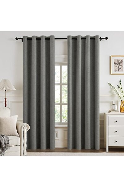 Enventor Set 2 Draperii Blackout Grey, 260 cm x 140 cm - CN