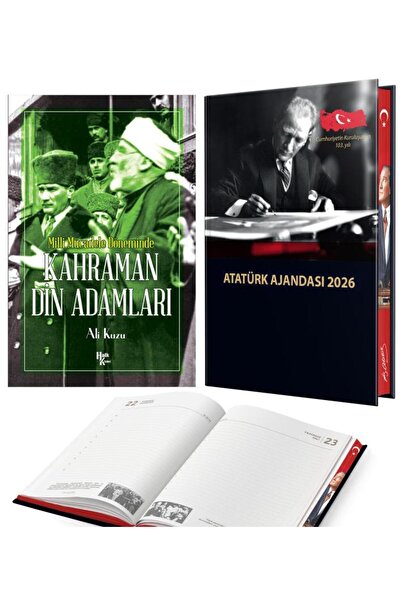 Halk Kitabevi Ήρωες ιερολόγοι - Αλί Αρνί και Ατατούρκ 2026 Ακτινοβόλος ημερολ...