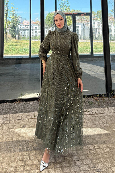 Abiye Diyarı Kadın Prenses Model Tesettür Abiye