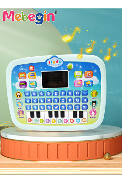 MEBEGIN لعبة لوحية تعليمية للأطفال مع حروف أبجدية من الألف إلى الياء وأرقام م...