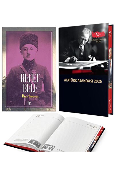 Halk Kitabevi Ρεφέτ Μπέλε - Ρίζα Σουρέια και Ατατούρκ 2026 Ατζέντα με σκληρό ...